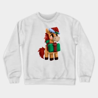 Cute Horse Drawing Crewneck Sweatshirt